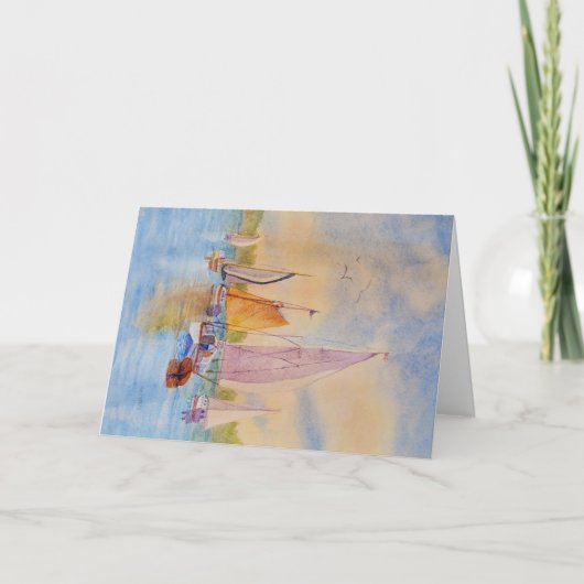 Voile Mt Desert Est Maine Carte de voeux pliée (Devant)