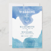 Voile nautique Destination Mariage Invitation (Devant)