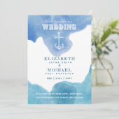Voile nautique Destination Mariage Invitation (Debout devant)