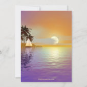 Voile ou Nautique Anniversaire Fête Invitation (Dos)