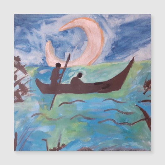 Voile Par Carte Magnétique Lune (Devant)