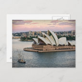 Voile par la carte postale de l'Opéra de Sydney (Devant / Derrière)