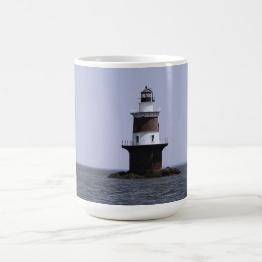 Voile par Peck's Ledge Lighthouse Mug (Centre)