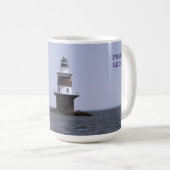 Voile par Peck's Ledge Lighthouse Mug (Devant droit)