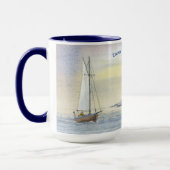 Voile Sea Ocean Bateau Côte de retraite Café Mug (Gauche)