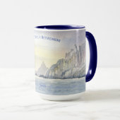Voile Sea Ocean Bateau Côte de retraite Café Mug (Devant droit)