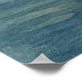 Voile Solitaire à l'Horizon Affiche Aquarelle (Coin)