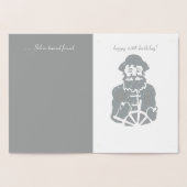 Voile sur 65e Anniversaire Carte Foil (Intérieur)