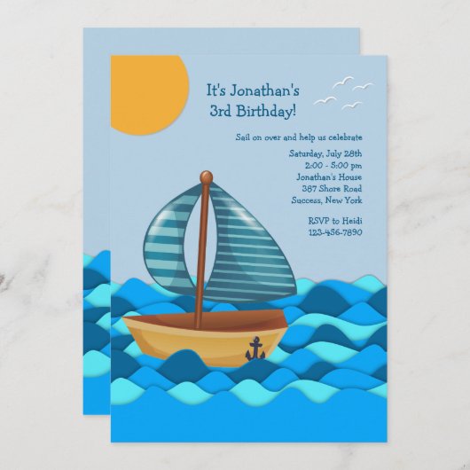 Voile sur invitation (Devant / Derrière)