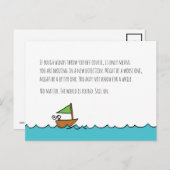 Voile sur la carte postale (Devant / Derrière)