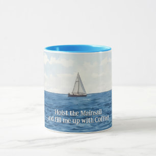 Voile Voilier Art amusant café Mug Cup