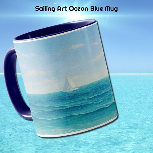 Voile voilier Ocean Blue Mug Cup