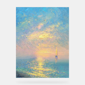 Voilier au coucher du soleil