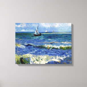 Voilier impressionniste sur la toile de ressacs