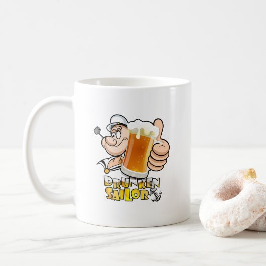 Voilier ivre | Mug classique #11 (Avec donut)