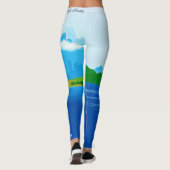 Voilier Leggings Yoga Pants Lake Bateaux (Dos)