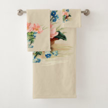 Voilier oriental vintage avec des fleurs
