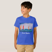Voilier Premier Mate Voilier Enfants T-shirt (Devant entier)