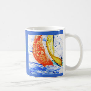Voilier Racing Travel Mug Art original