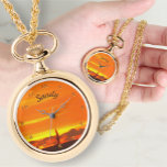 Voilier Sunset 1300 Collier Watch<br><div class="desc">Peinture Collection "Sailboat Sunset 1300" Personnalisez la page du produit ou cliquez sur le bouton "Personnaliser" pour plus d'options de conception. Conçu et créé à partir de mon tableau "Sailboat Sunset 1300" capturant l'un des nombreux couchers de soleil que j'ai aimé vivre à Puerto Vallarta, Mexique. Les produits correspondants sont...</div>