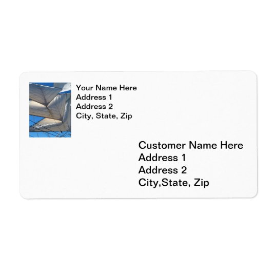 Voilier Voilier Expédition Étiquette (Devant)