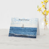 Voilier Voilier Félicitations Carte Félicitations (Fleur jaune)
