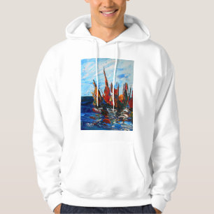 Voiliers au port a bainet 2009 hoodie