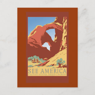 Voir America Vintage voyage Poster sur cartes
