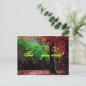 Voir...bientôt ! Carte postale Forêt (Debout devant)