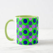 Voir des points pourpre vert Ringer Mug (Gauche)