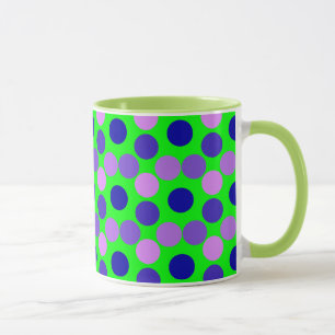 Voir des points pourpre vert Ringer Mug