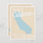 Voir en Californie Enregistrer la date Carte posta (Devant / Derrière)