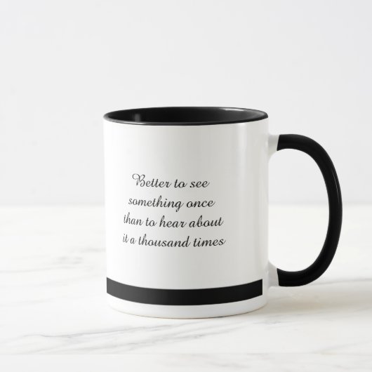Voir est mieux ... Café / Thé Mug (Droite)