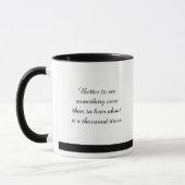 Voir est mieux ... Café / Thé Mug (Gauche)