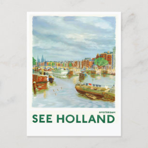 Voir Holland vintage travel Carte postale