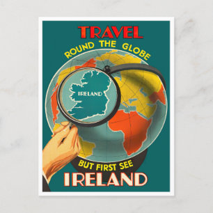 Voir Irlande premier voyage vintage Carte postale