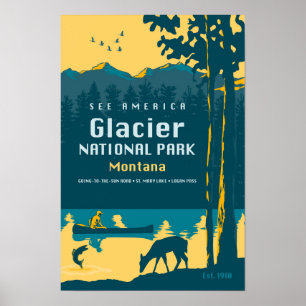 Voir l'Amérique - affiche de voyage de parc