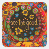 Voir le Bon. Encouragement Sticker Inspirivity (Devant)