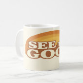 Voir le bon - Retro Positive Vibes Mug (Devant gauche)