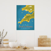 Voir le Soleil - Devon & Cornwall affiche de voyag (Cuisine)