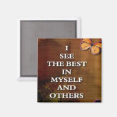 Voir les meilleurs mots de magnets d'affirmation (Recto/Verso)