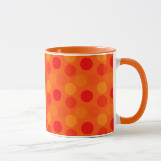 Voir les points Orange Ringer Mug (Droite)