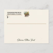 Voir retour - Floral Rustic Gardening Carte postal (Dos)