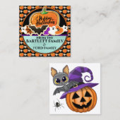 Voir retour - Halloween Treat Bag étiquette sans t (Devant / Derrière)