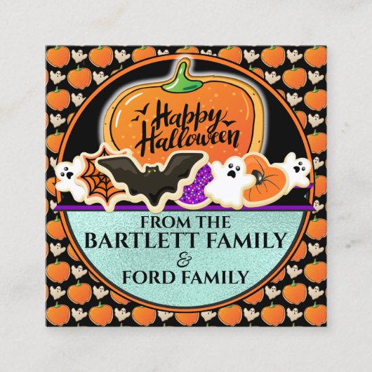 Voir retour - Halloween Treat Bag étiquette sans t (Devant)