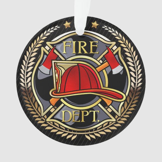 Voir Retour - Ornement acrylique pompier (devant)