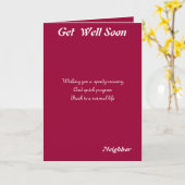 Voisin obtenir des cartes bientôt (Fleur jaune)