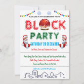 Voisinage Bloc de Noël Invitation à la fête (Devant)