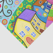 Voisinage des Coeurs d'Amour ! Papier Mousseline (Détail)