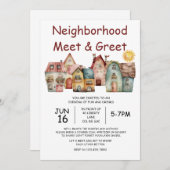 Voisinage Meet Greet Invitation (Devant / Derrière)